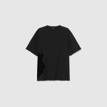 SIDE MEDAL TEE OVERSIZED - FULL BLACK
