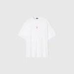 MEDAL PINK OCTOBER OVERSIZED TEE - WHITE