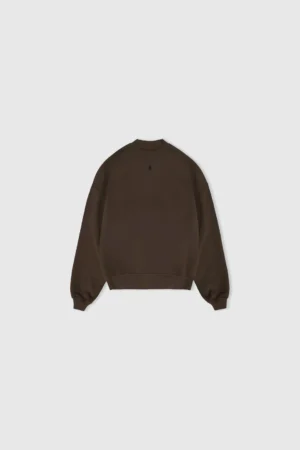 MICRO MEDAL SWEATER - BROWN