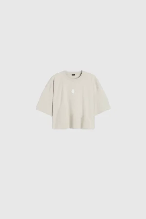 WOMEN'S MEDAL OVERSIZED CROPPED - BEIGE