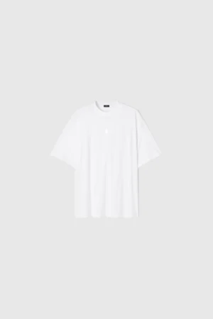 MEDAL MONOCHROME OVERSIZED TEE - WHITE