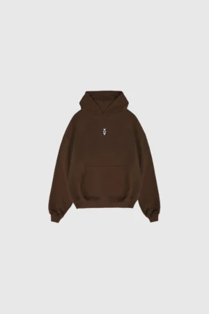 DEEZUS FACE HOODIE – BROWN