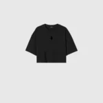 WOMEN'S MEDAL OVERSIZED CROPPED - FULL BLACK